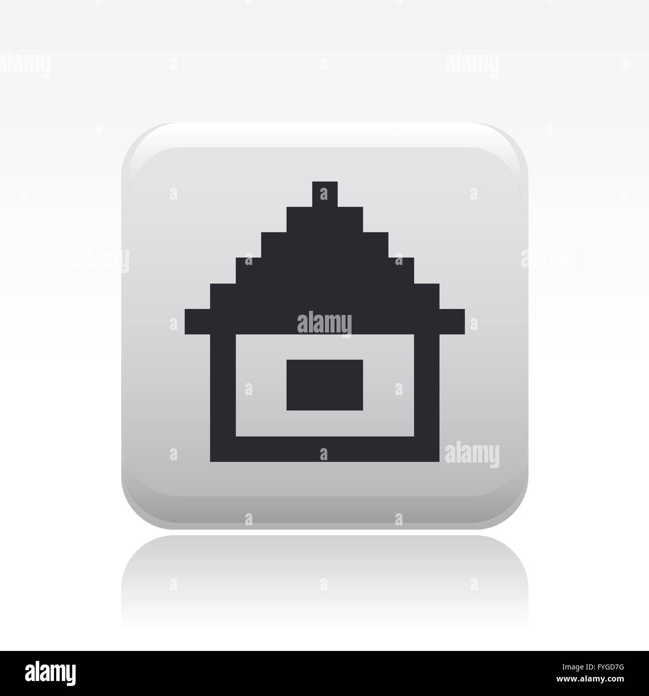 Vector illustration of isolated pixel icon Stock Photo