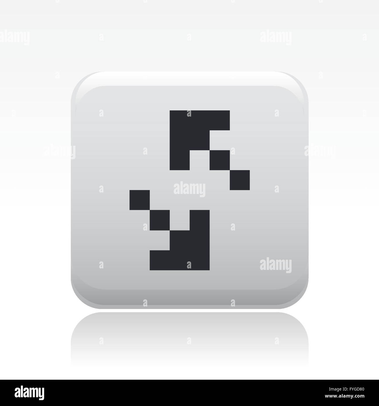 Vector illustration of isolated pixel icon Stock Photo - Alamy