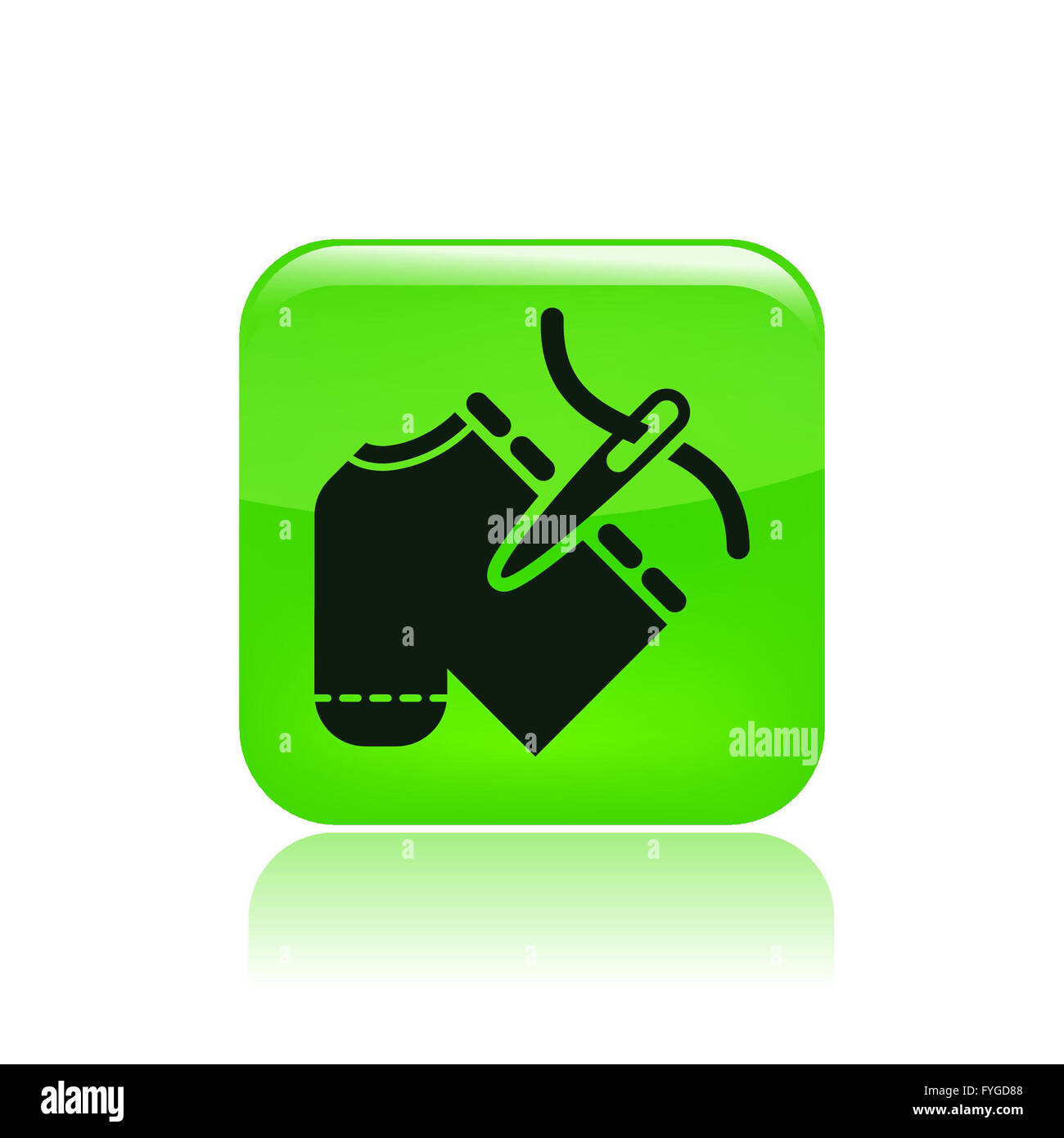 Vector illustration of isolated sew icon Stock Photo - Alamy