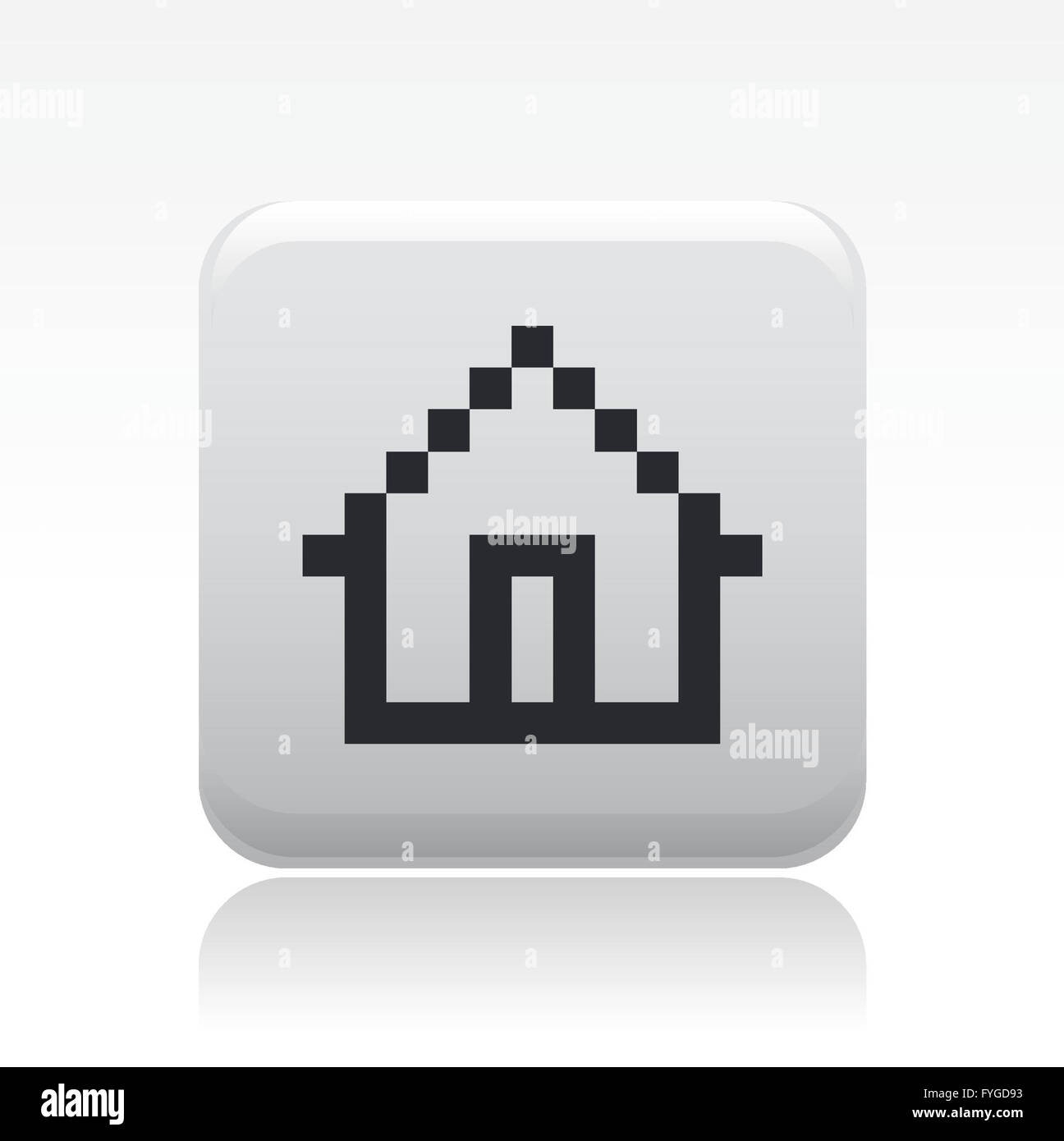 Vector illustration of isolated pixel icon Stock Photo - Alamy