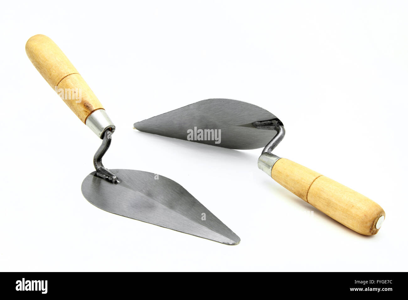isolated of set construction lute trowels set Stock Photo Alamy