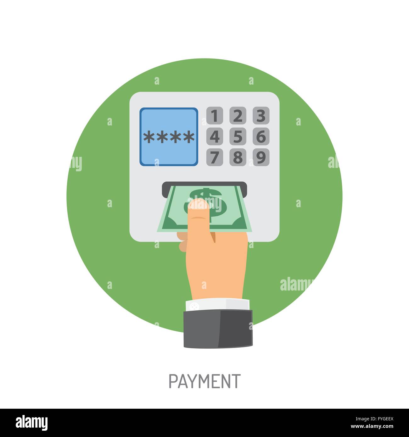 Payment Flat Icon Stock Vector Image & Art - Alamy