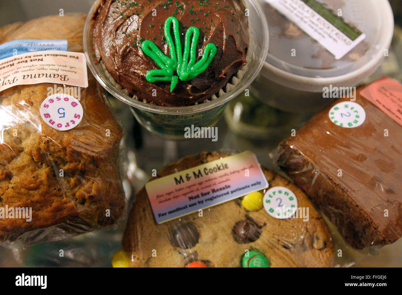 Cupcakes and cookies for sale at the Boulder Vital Herbs medical