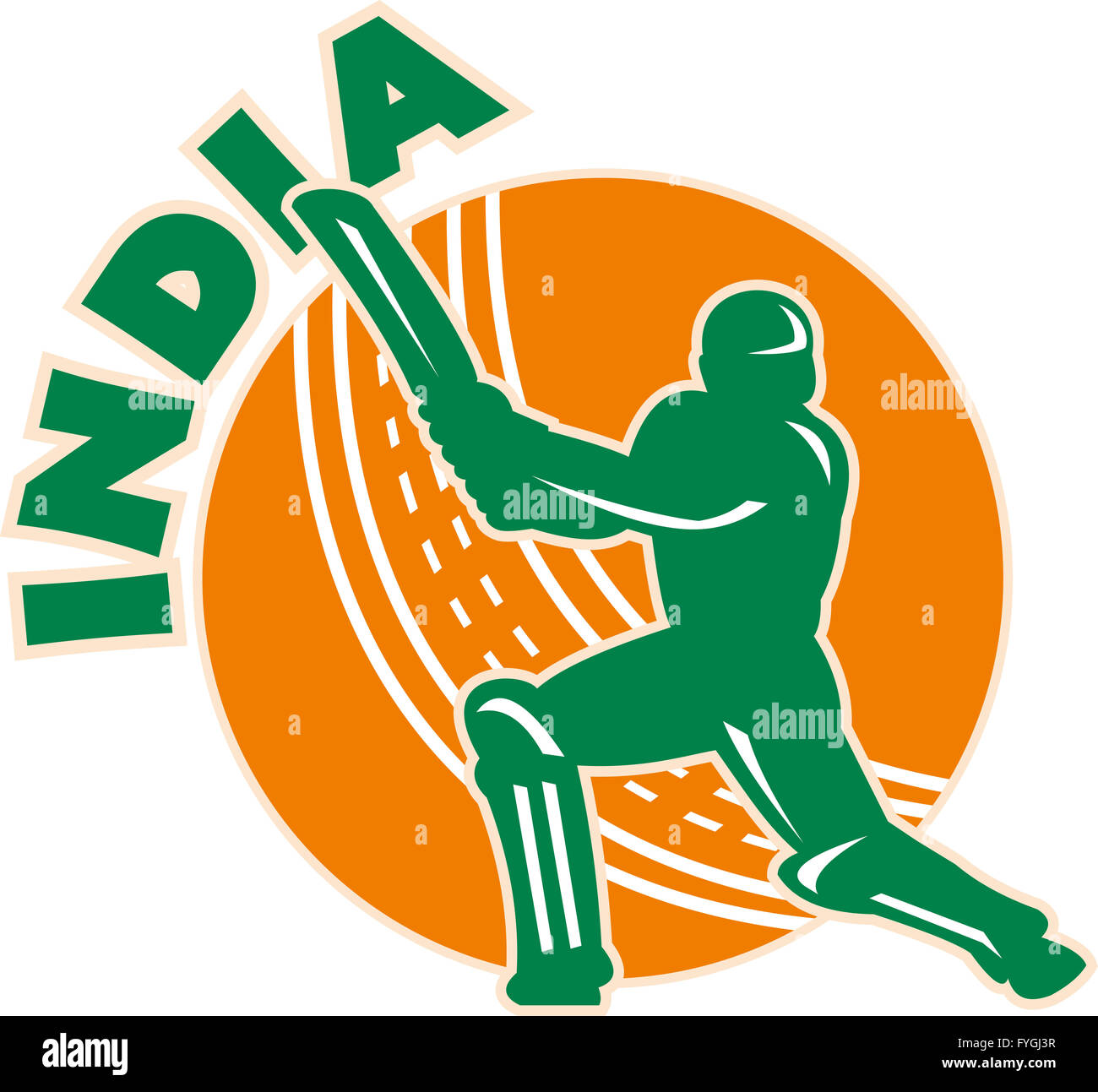 cricket sports batsman batting India Stock Photo Alamy