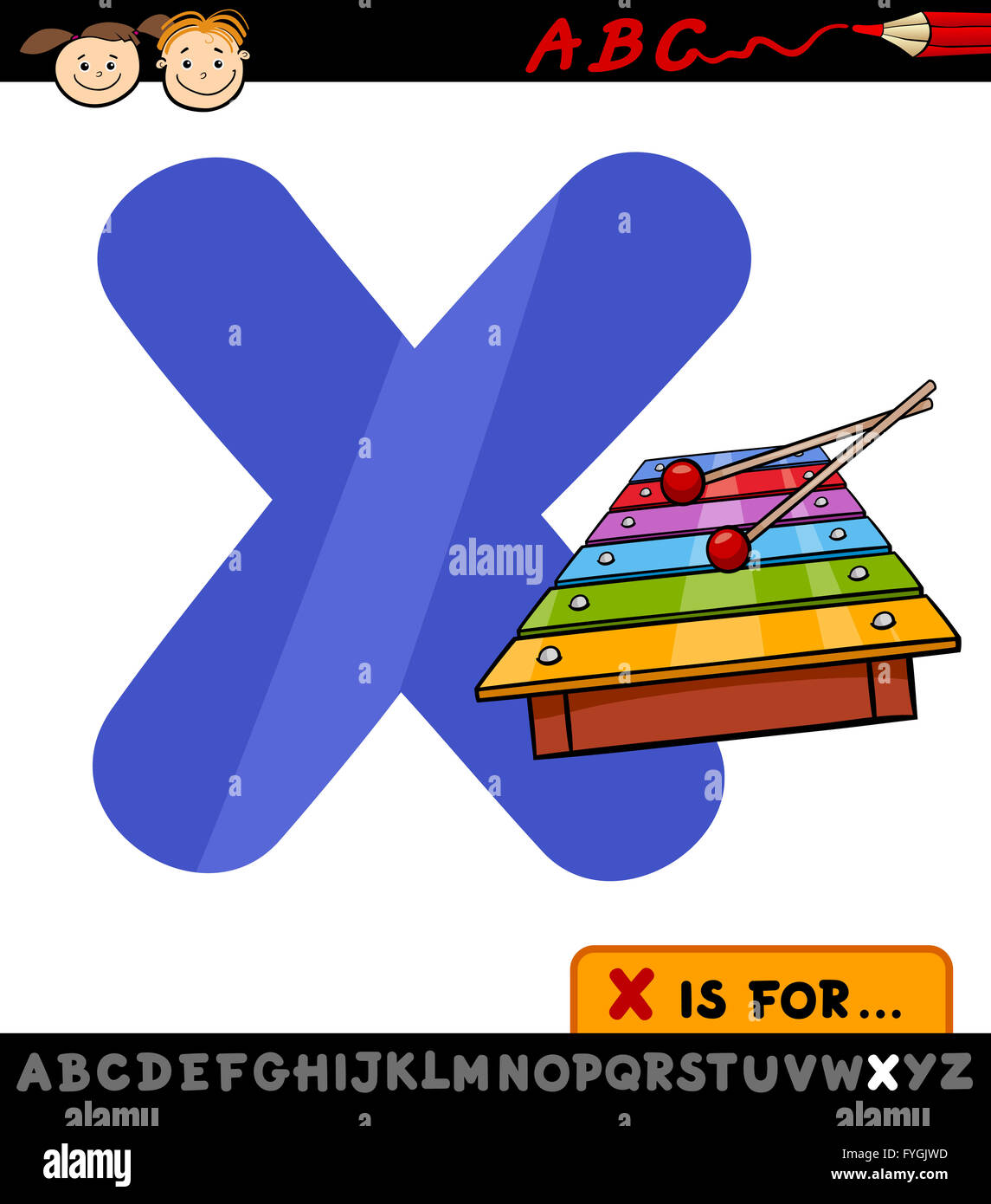 Xylophone cartoon hi-res stock photography and images - Alamy
