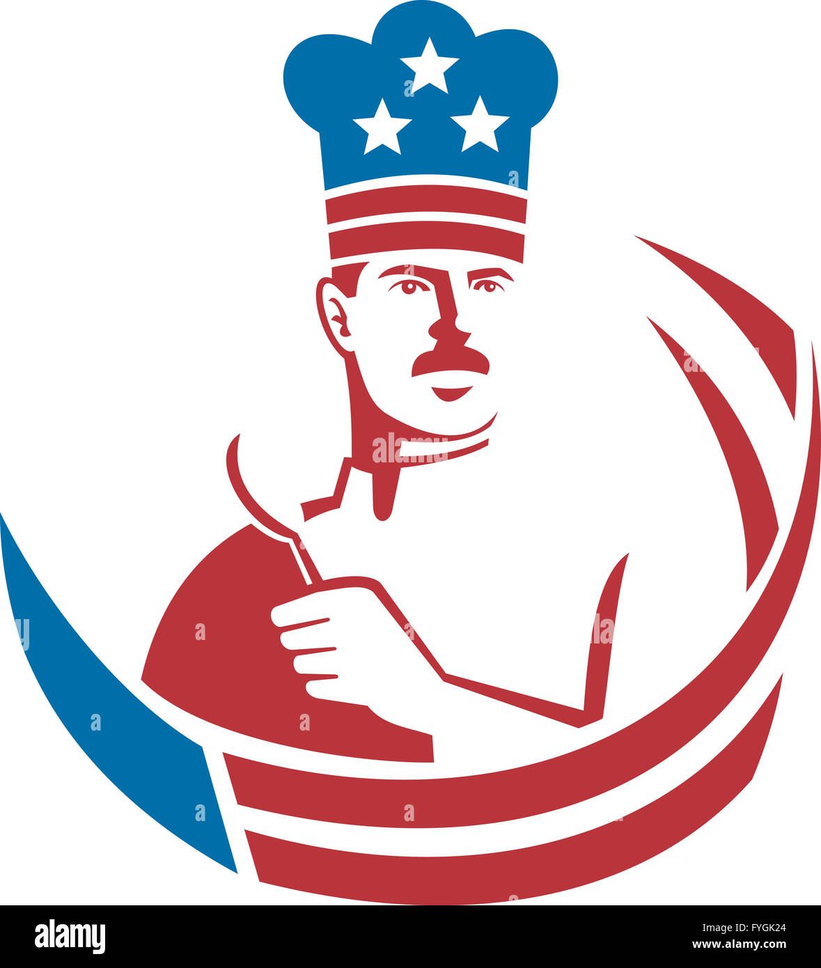 American Chef Baker Cook Stock Photo Alamy