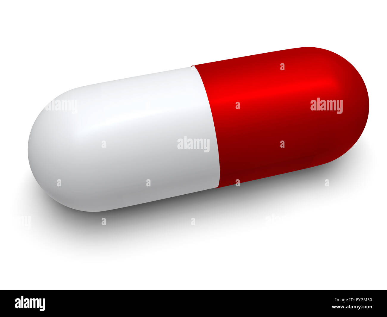 Red capsule, pharmaceutical, medical Stock Photo - Alamy