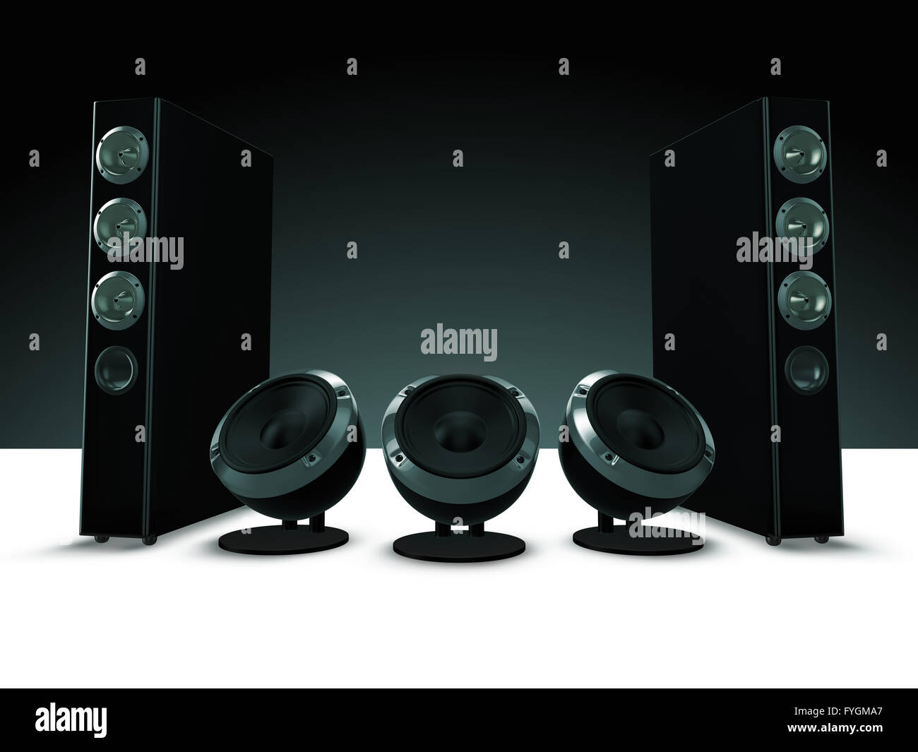 High definition audio speakers, music Stock Photo - Alamy