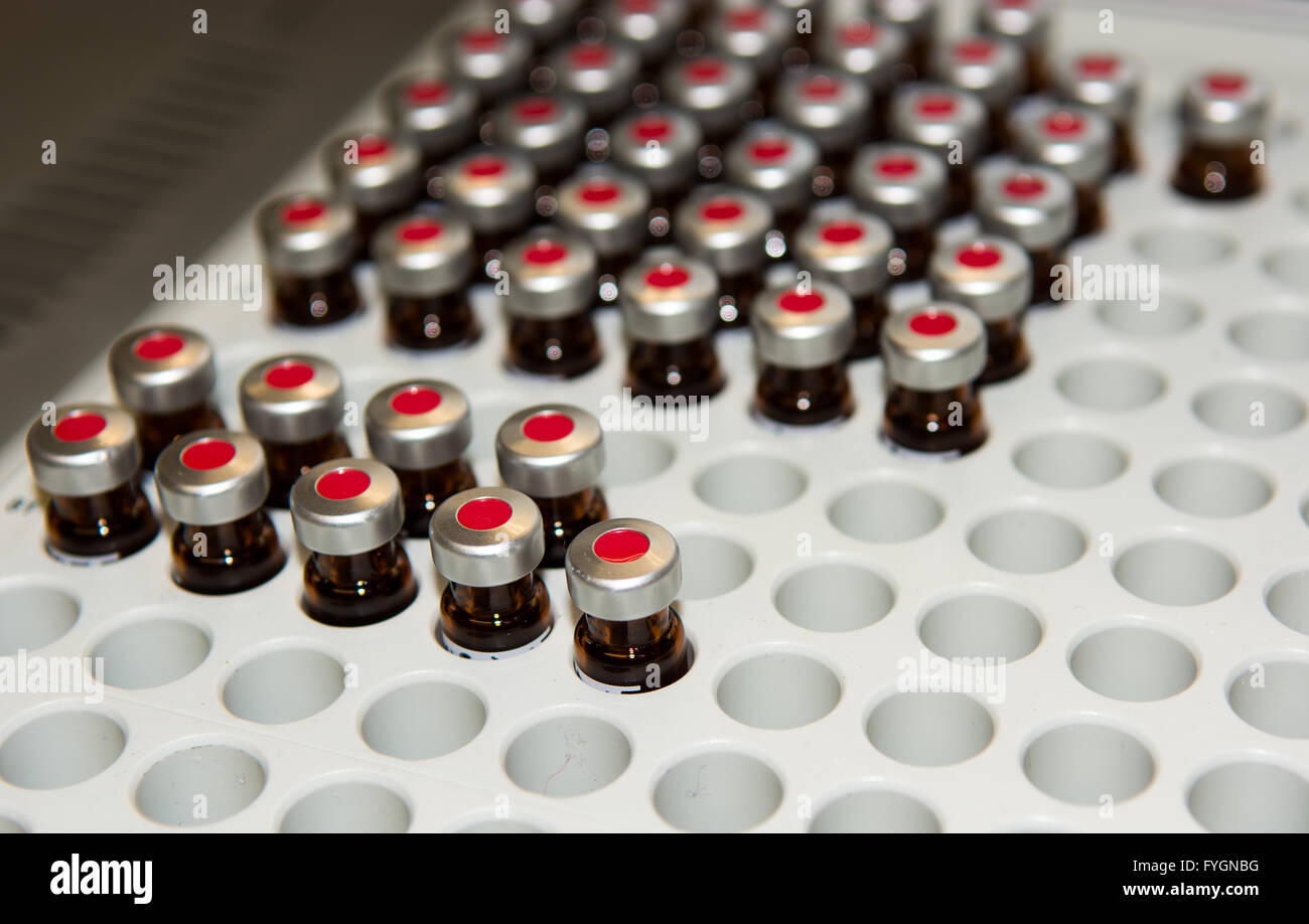 Sample Vials in Medical Laboratory Stock Photo Alamy