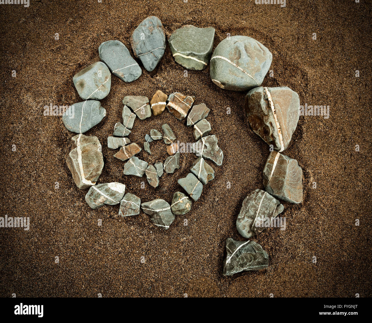 Rock spiral hi-res stock photography and images - Alamy
