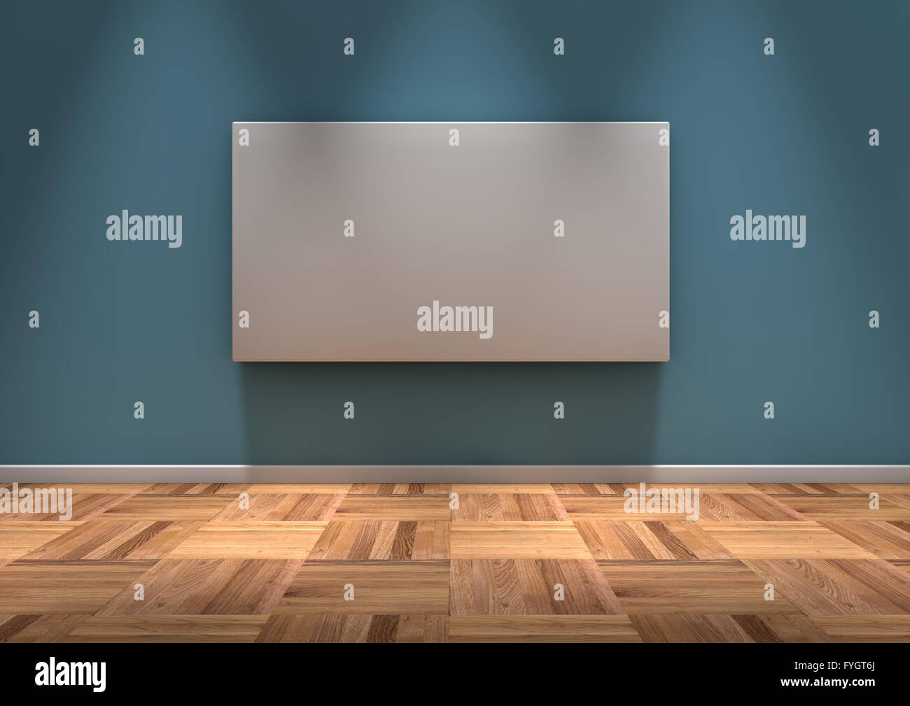 empty frame on a wall Stock Photo