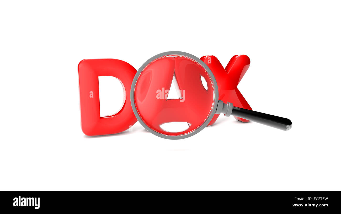 render of the text dax Stock Photo