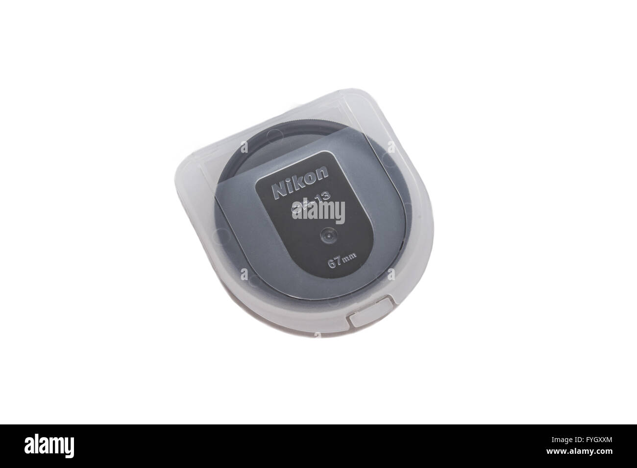 A Nikon polarizing filter in a case Stock Photo Alamy