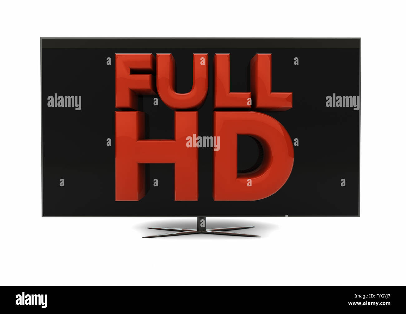 render of the text full hd on a screen Stock Photo