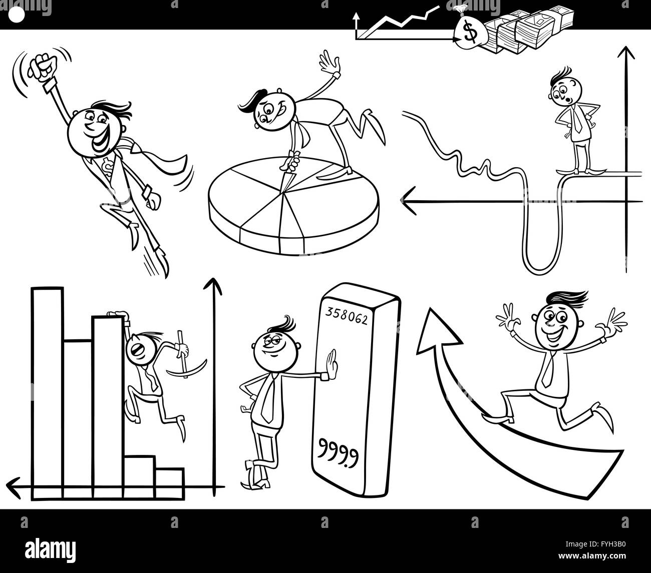 Cartoon characters Black and White Stock Photos & Images - Alamy