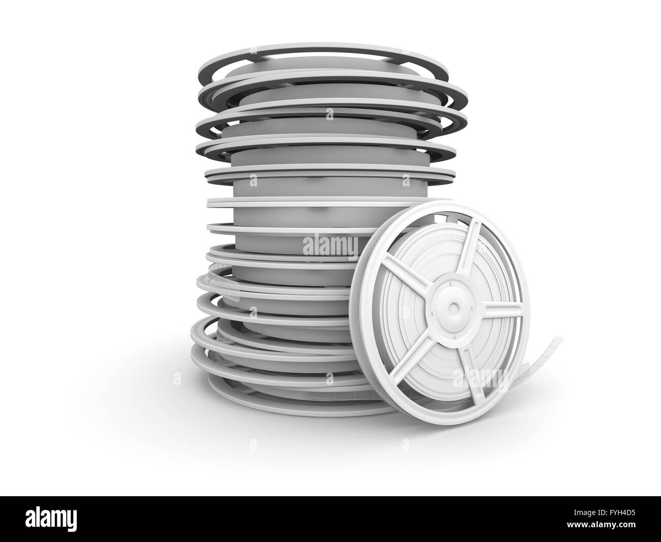 Video reels Black and White Stock Photos & Images - Alamy