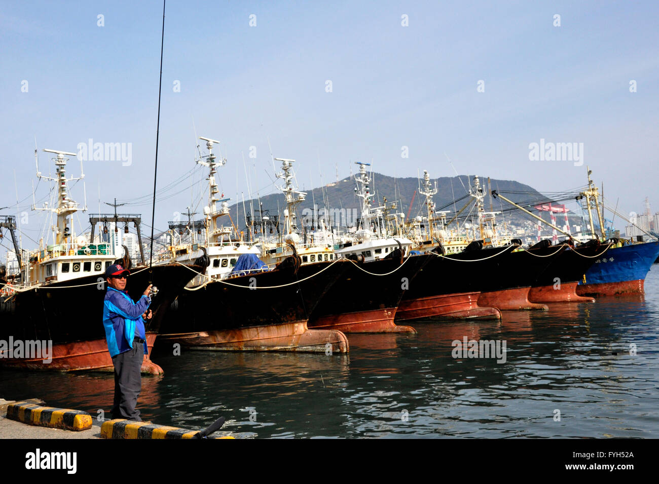 South Korea, Busan, harbour Stock Photo - Alamy
