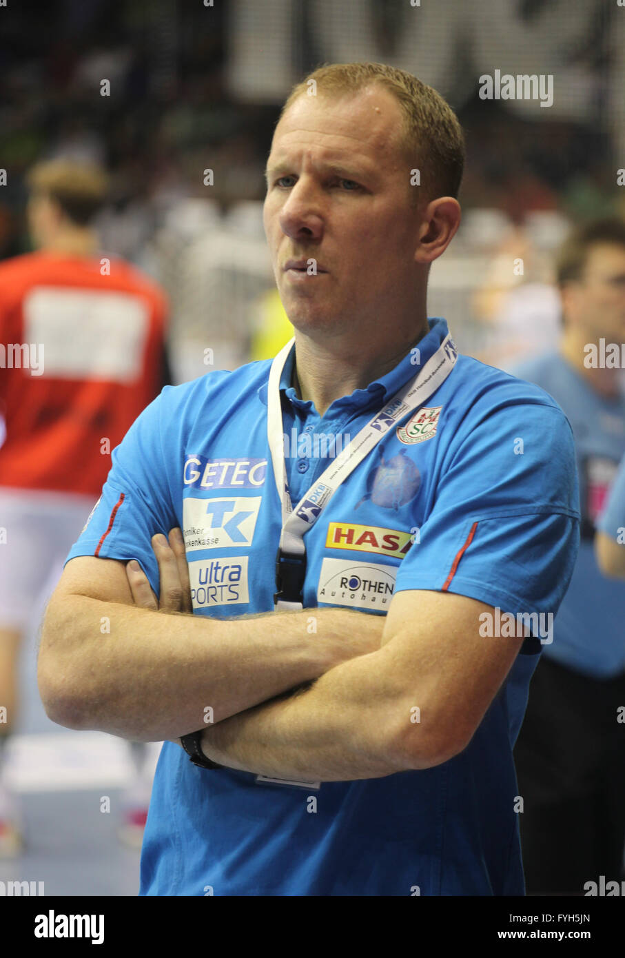 Frank Carstens (SC Magdeburg Saison 2013/14) Stock Photo
