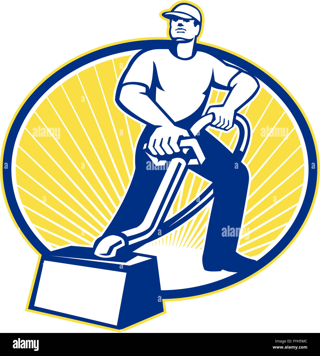 Carpet Cleaner Vacuum Cleaning Machine Retro Stock Photo Alamy