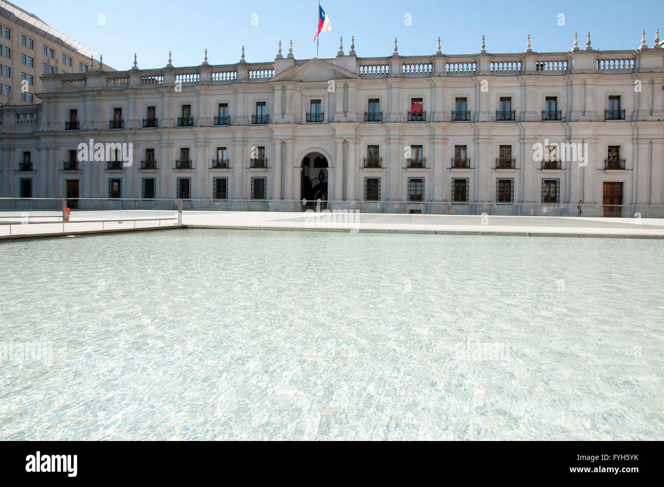 La Moneda Presidential Palace - Santiago - Chile Stock Photo