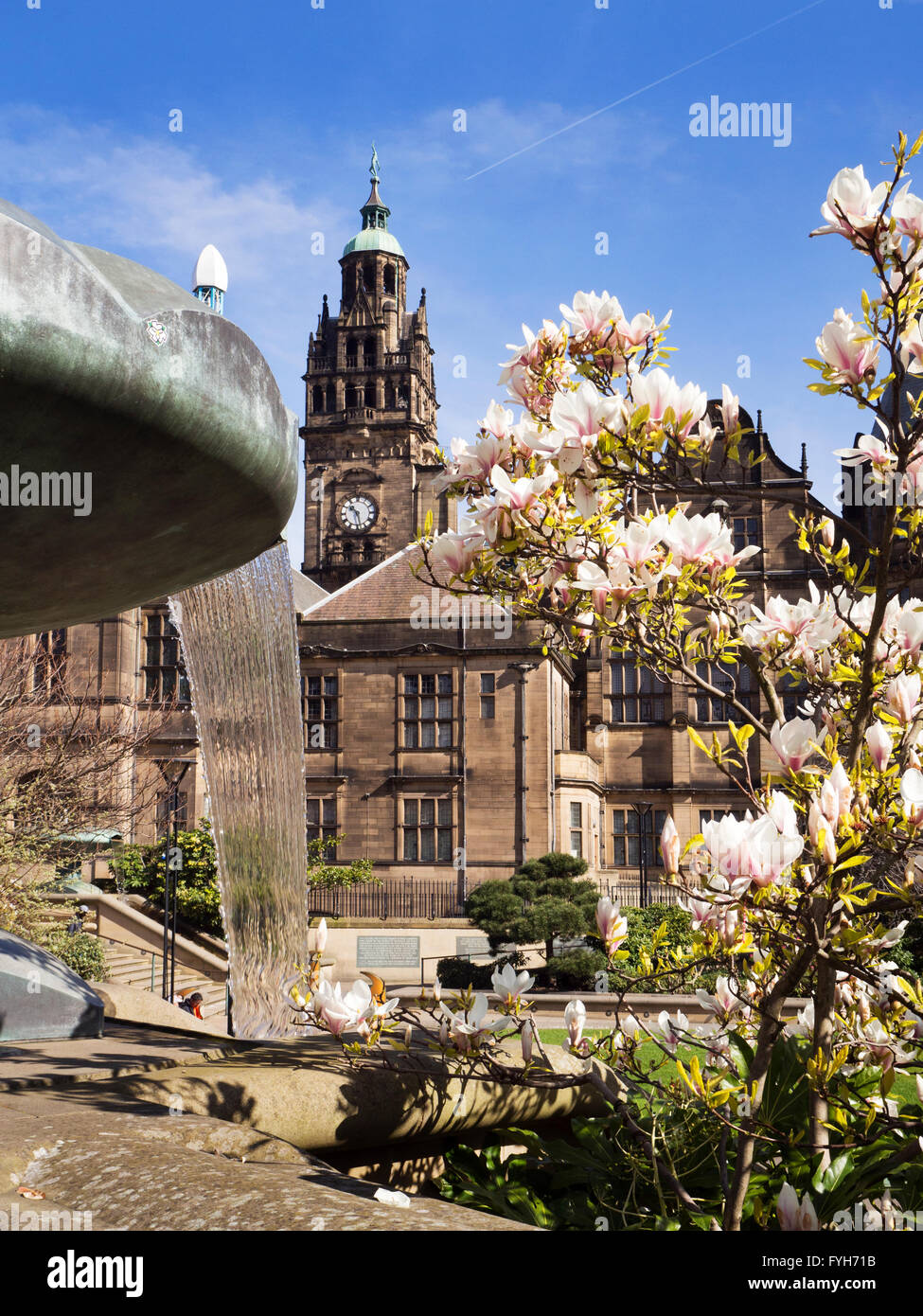 Sheffield town hall clock tower hi-res stock photography and images - Alamy