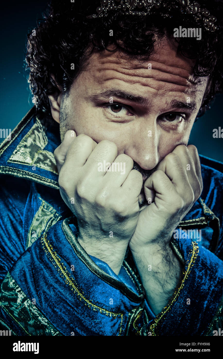 Blue Prince, Nobility Concept, Funny Fantasy Picture Stock Photo - Alamy