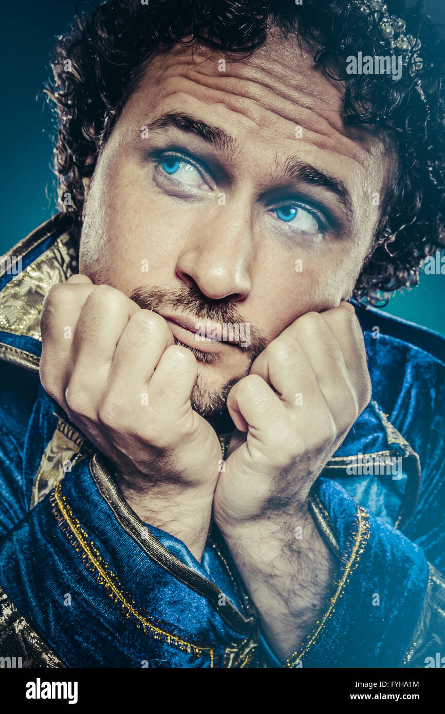 Blue Prince, Nobility Concept, Royal Fantasy Stock Photo - Alamy