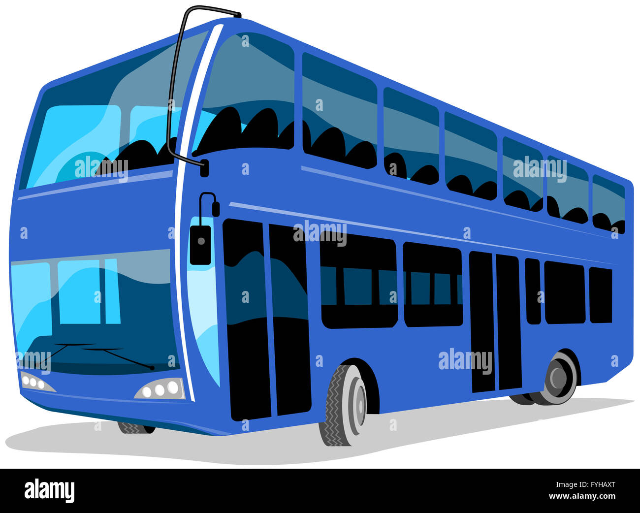 double decker coach bus Stock Photo Alamy