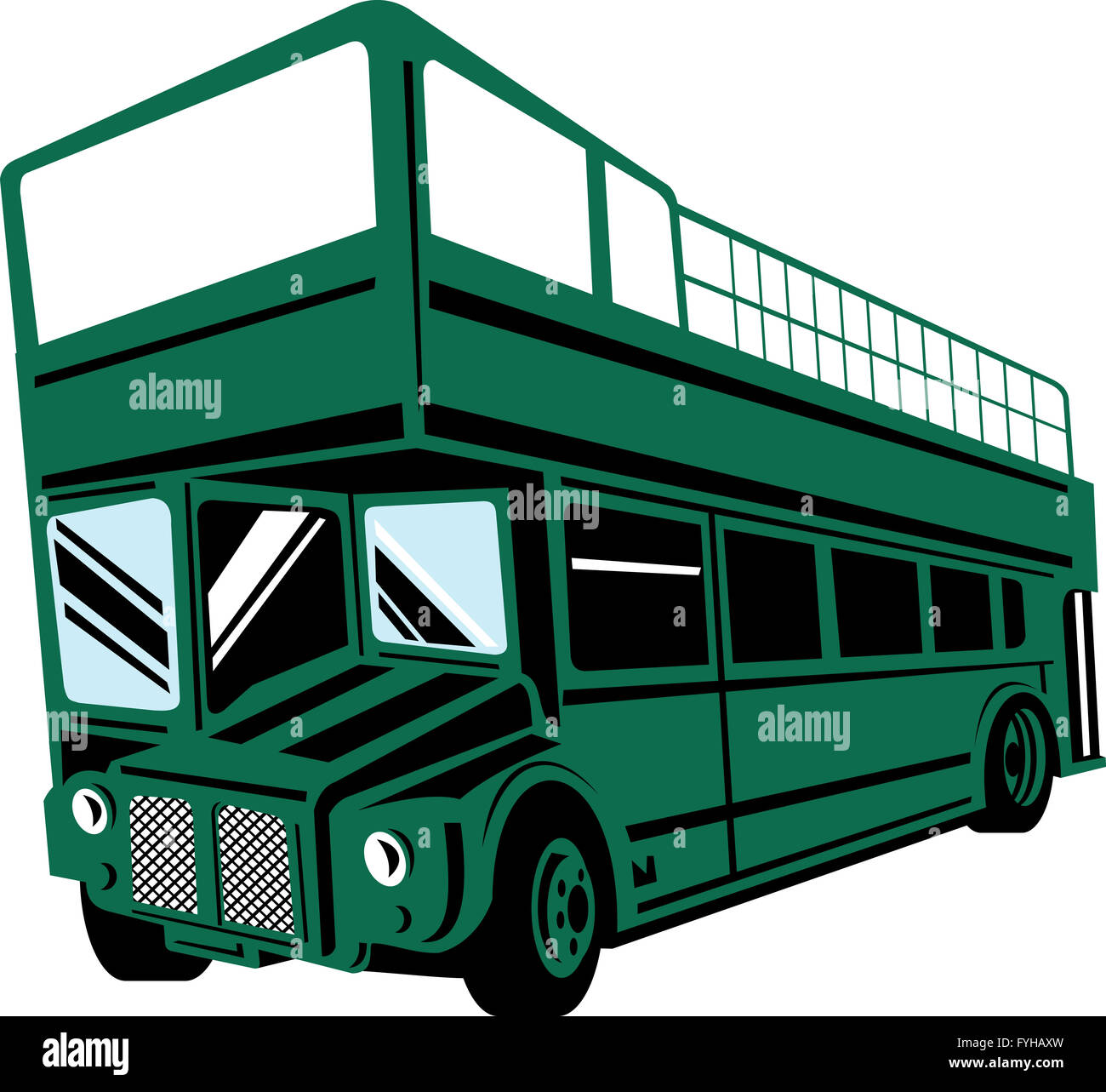 double decker coach bus Stock Photo Alamy