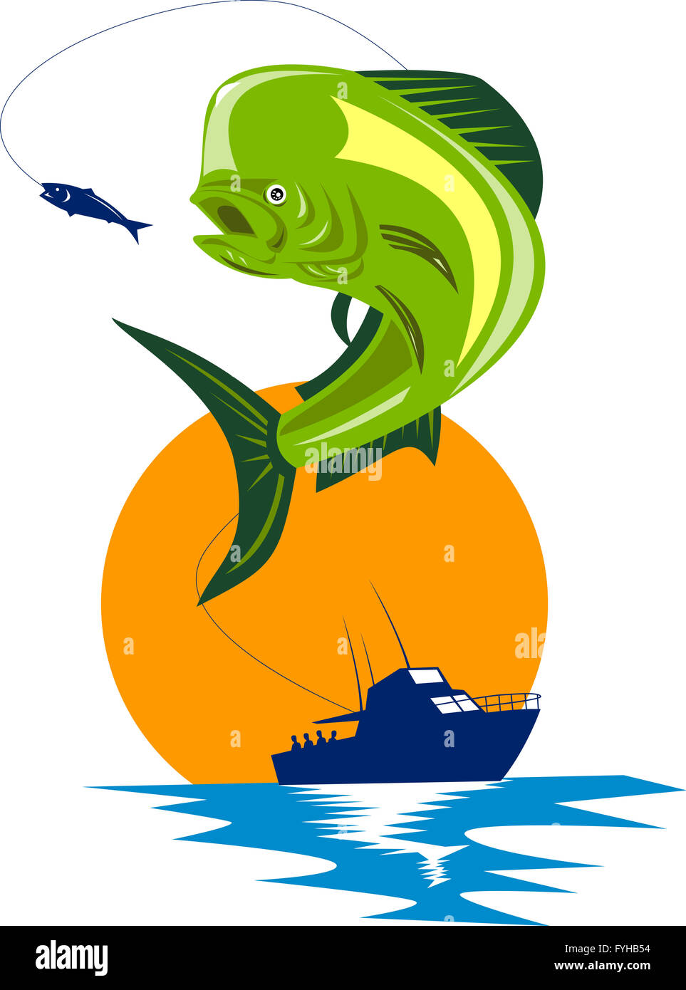 dorado dolphin fish mahimahi jumping Stock Photo Alamy