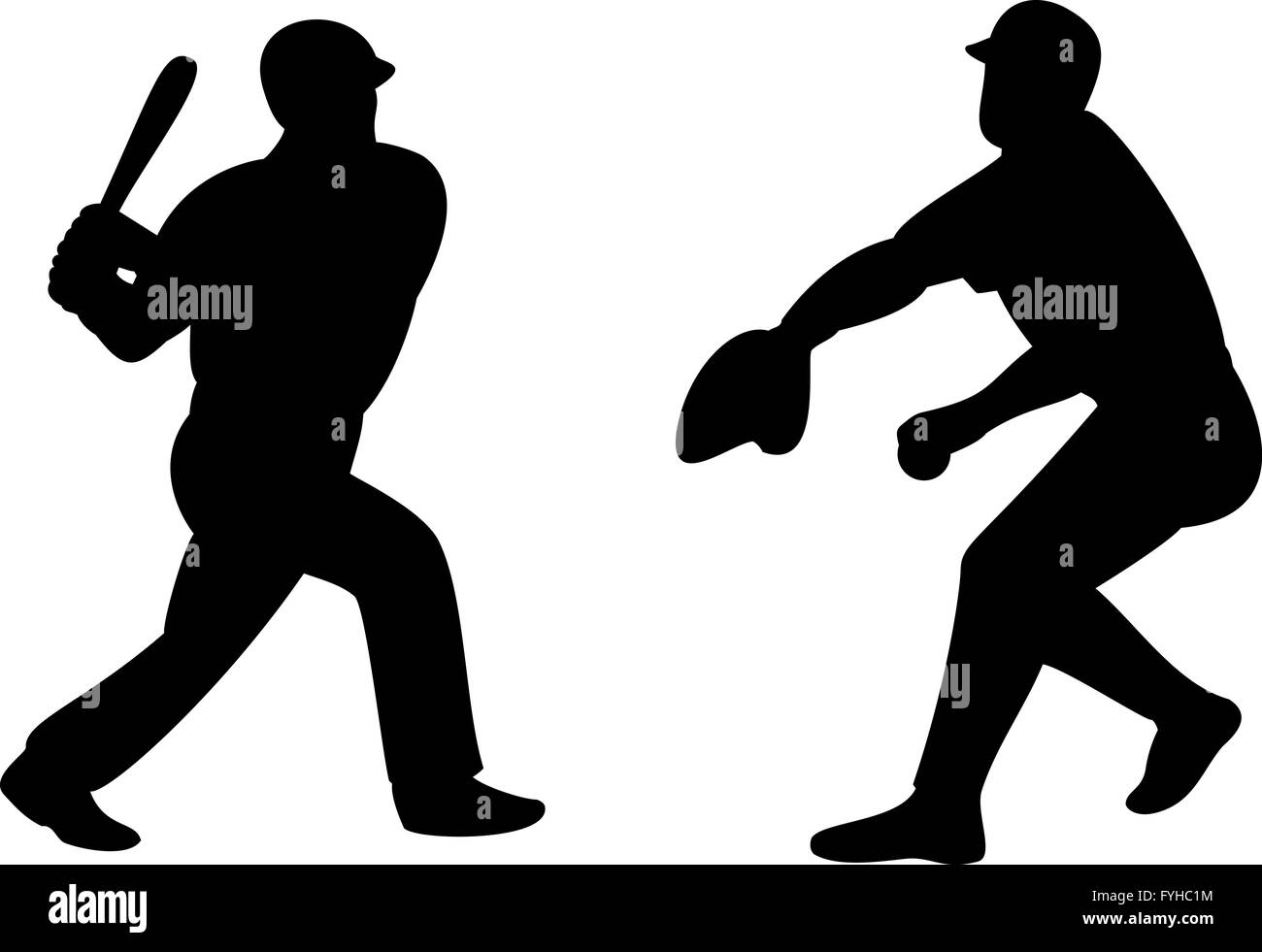 American Baseball Player Batting Pitching Stock Photo Alamy