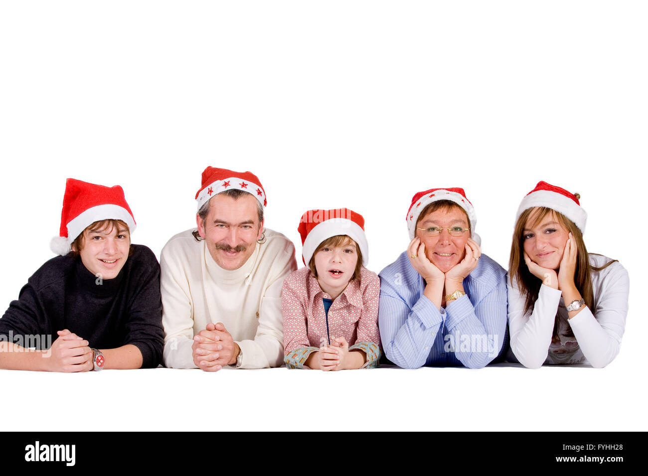 Christmas family Stock Photo