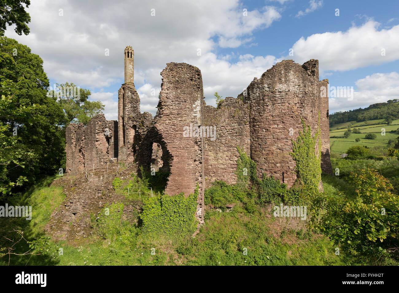 Grosmont castle ruin, Monmouthshire, Wales, UK Stock Photo