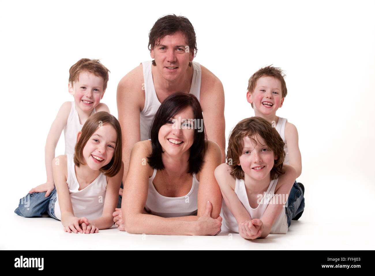 Happy family Cut Out Stock Images & Pictures - Alamy