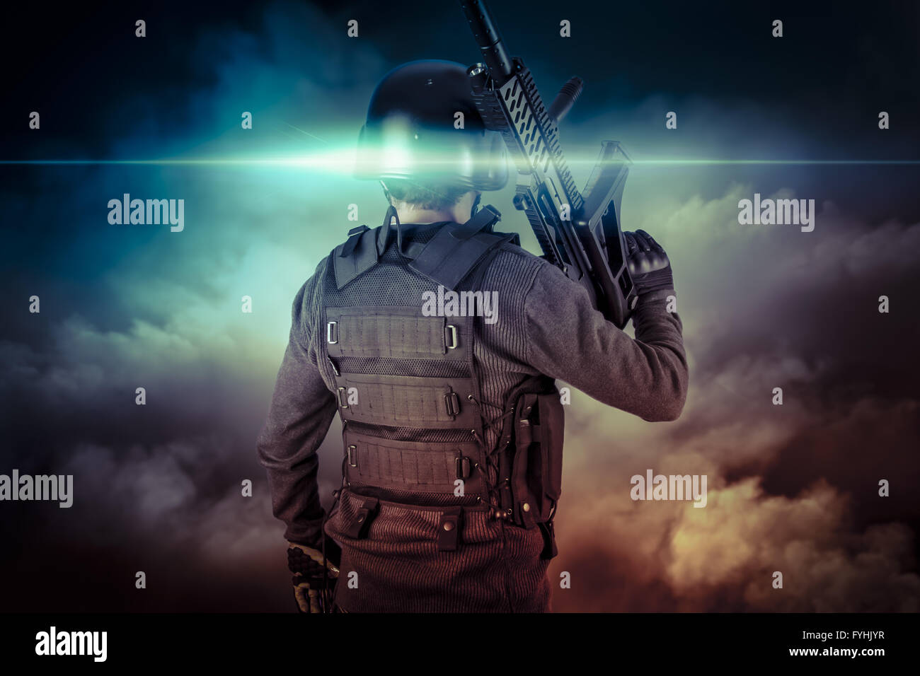 Holding a sniper rifle hi-res stock photography and images - Alamy