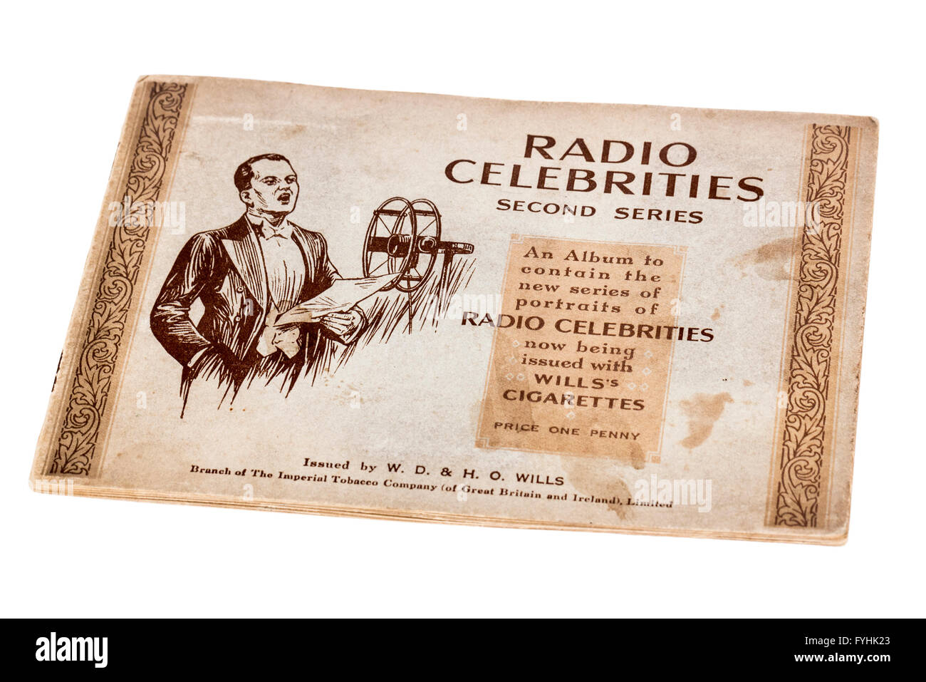 radio celebrities cigarette cards Wills cigarette cards hi-res stock photography and images