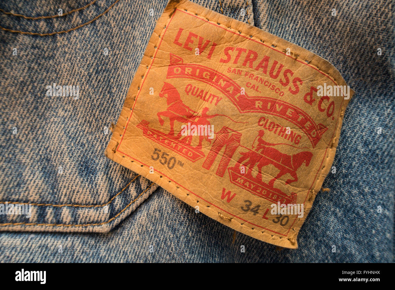 Levi Strauss & Co. Label Stock Photo