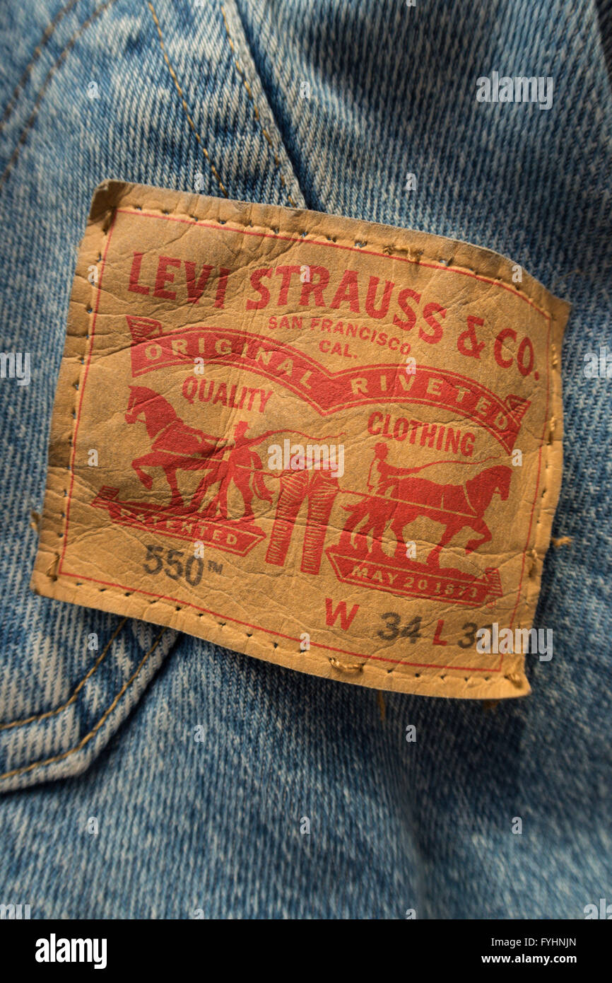 Levi Strauss & Co. Label Stock Photo