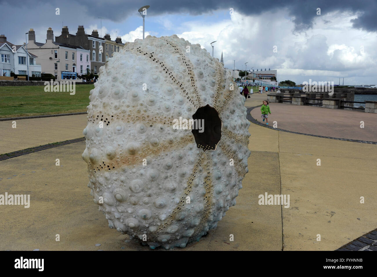 Mothership, sea urchin sculpture by Rachel Joynt 1999 at Dun Laoghaire