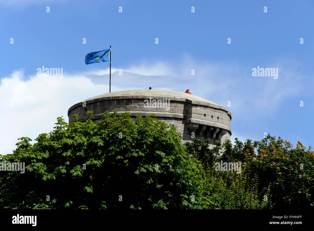 The James Joyce tower and Museum at Sandycove point Irish sea, Co Dublin, Ireland, Martello The James Joyce tower and Museum at Sandycove point Irish sea, Co Dublin, Ireland, Martello