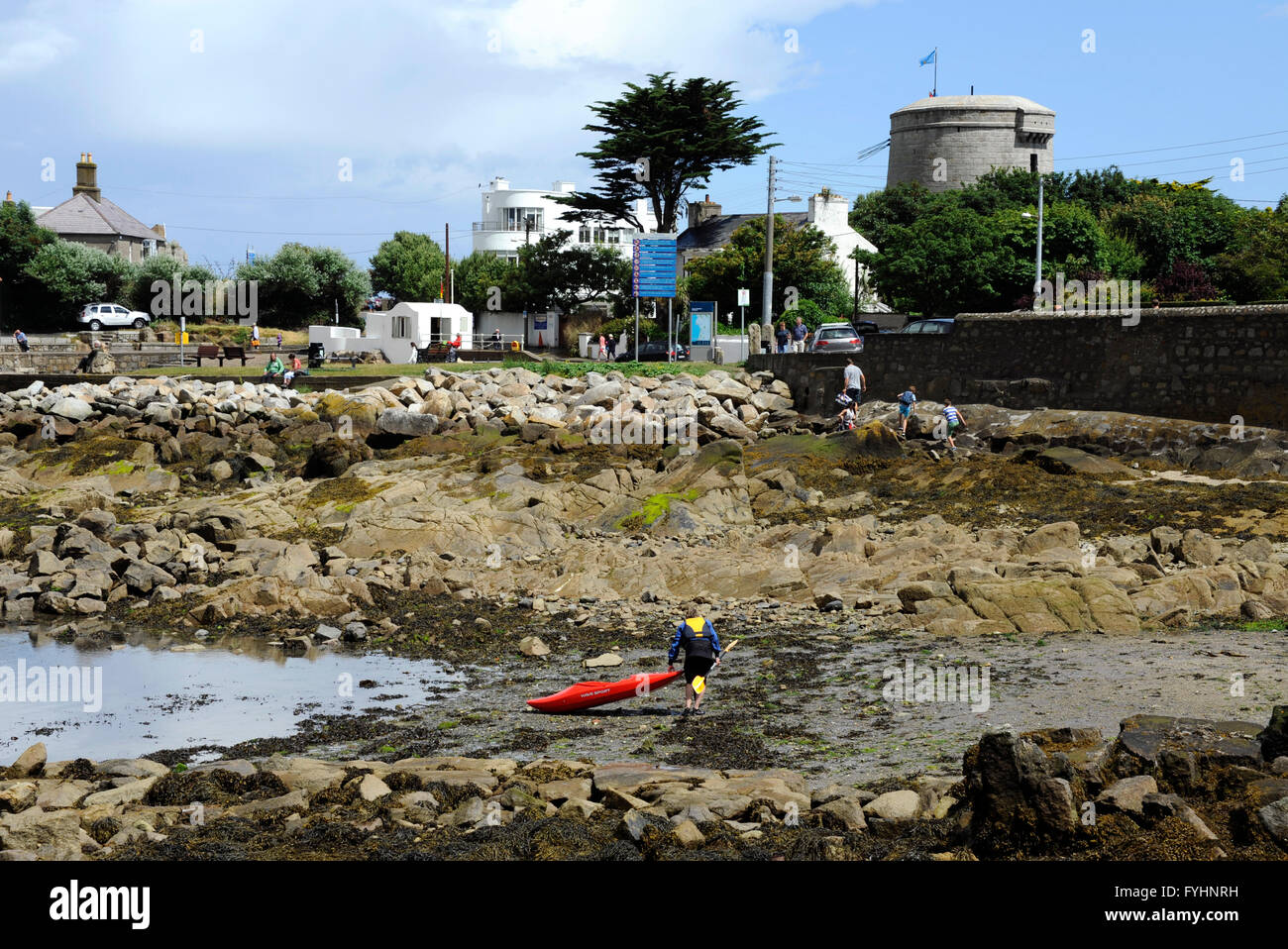 Sandycove beach irish sea co dublin ireland hires stock photography