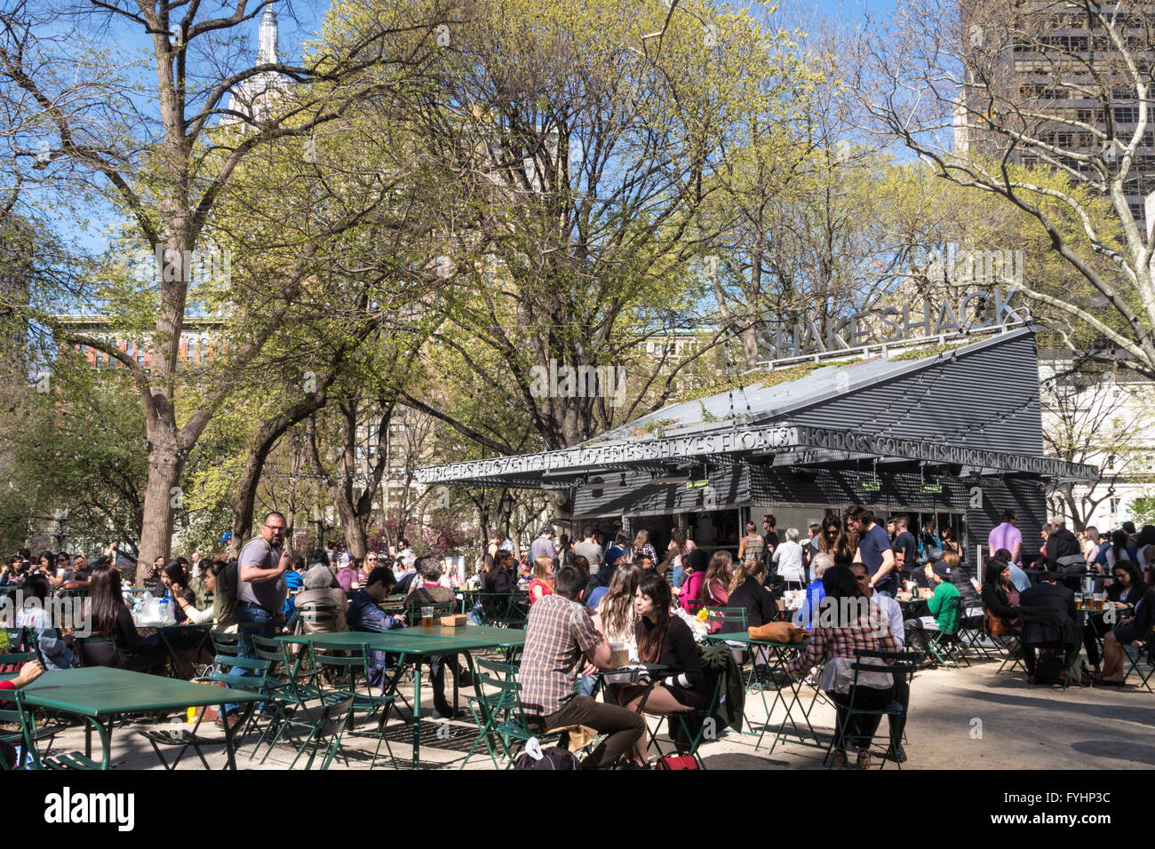The Shake Shack, Madison Square Park, NYC Stock Photo Alamy