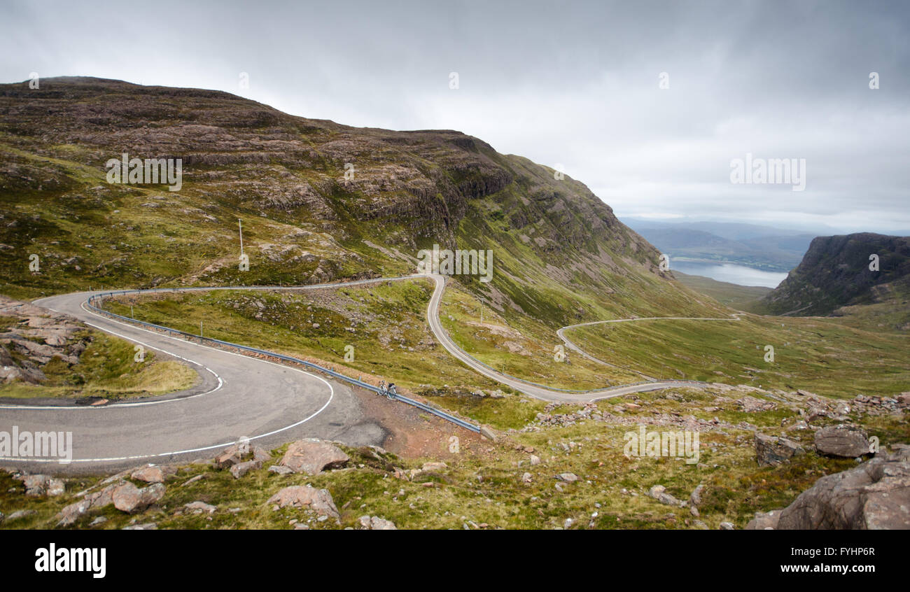 The twisting Bealach na Ba mountain pass, Britain's longest continuous