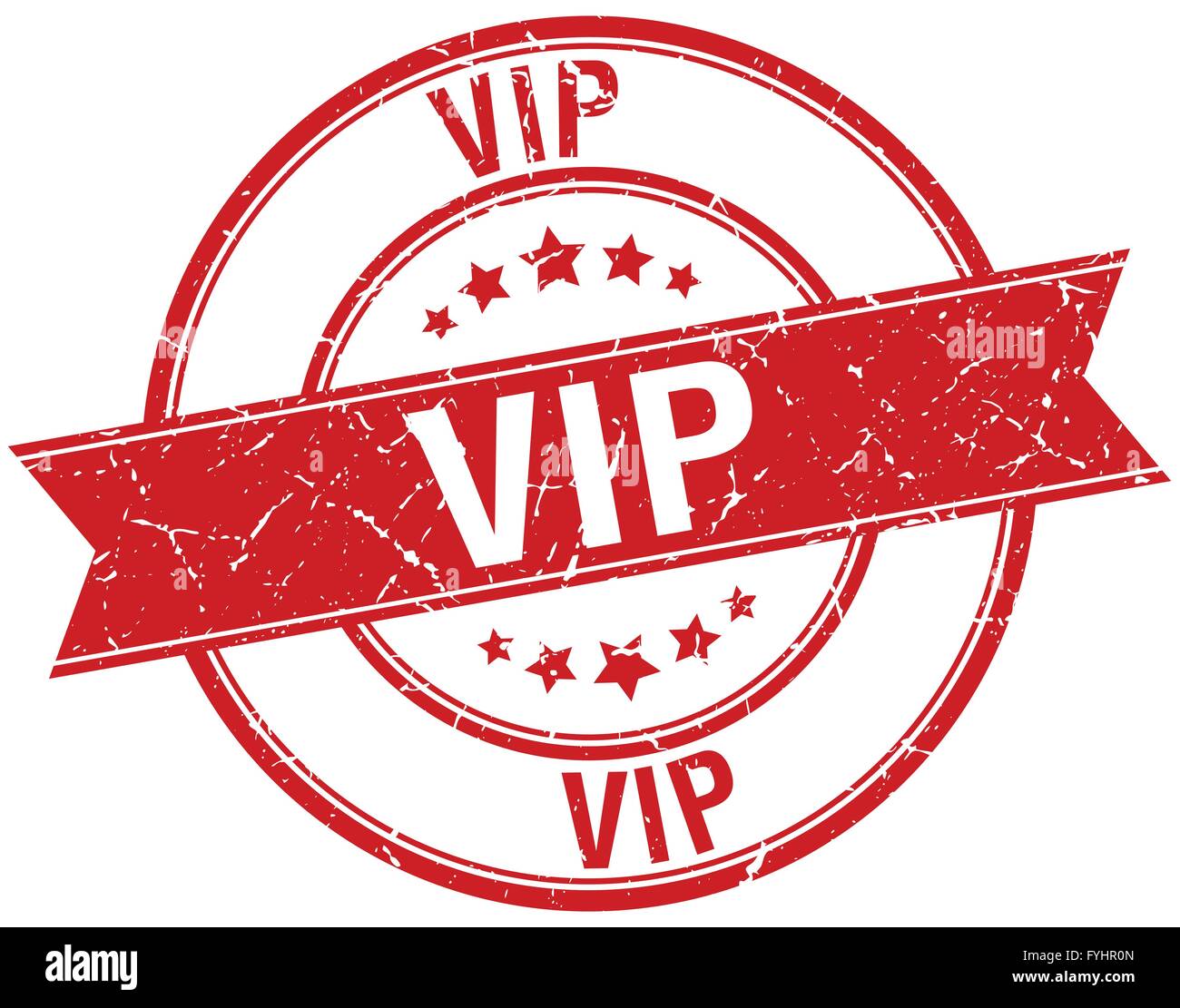 vip grunge retro red isolated ribbon stamp Stock Vector Image & Art - Alamy