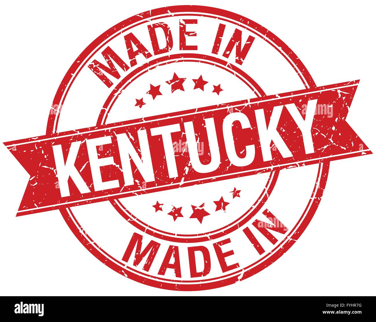made in Kentucky red round vintage stamp Stock Vector Image & Art Alamy