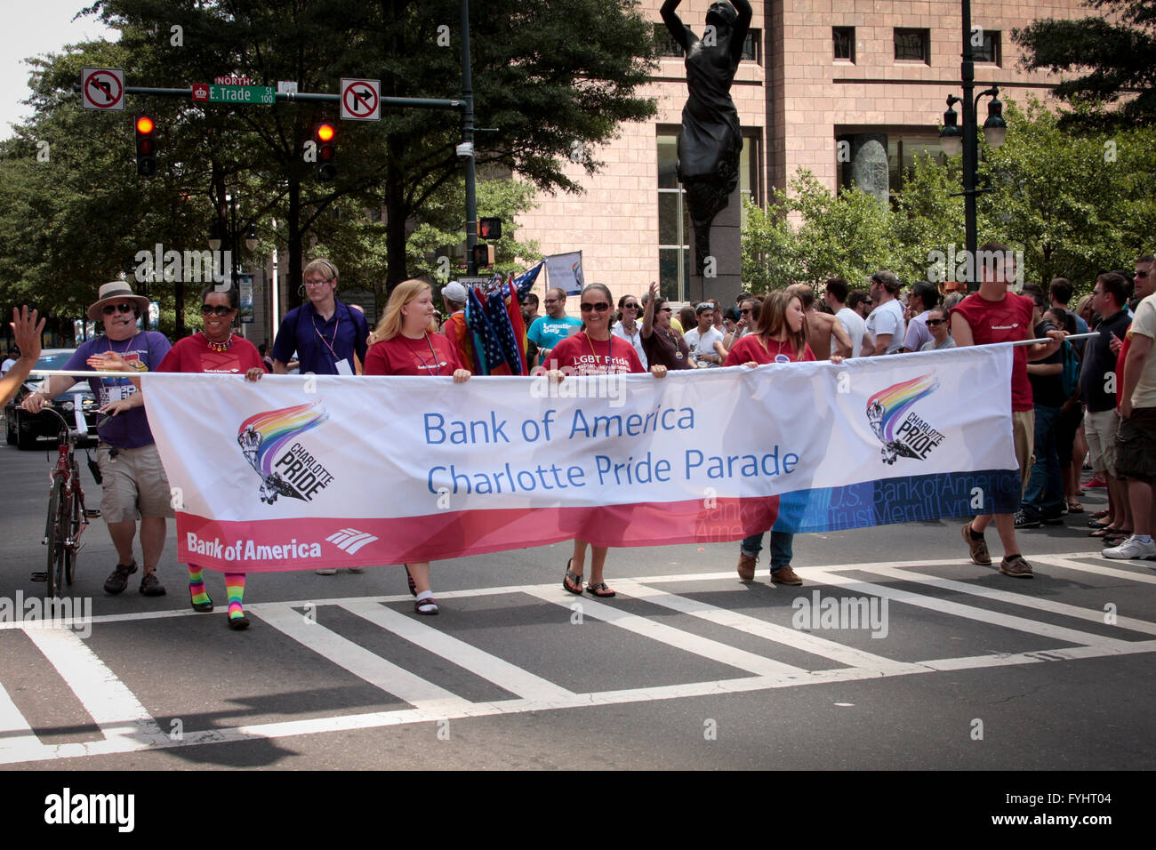 2013 Charlotte Pride Festival Parade Stock Photo