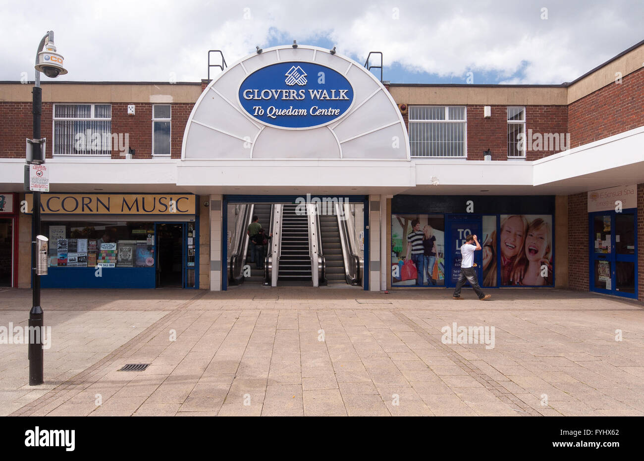 An independent record store and empty shop units in Glover's Walk