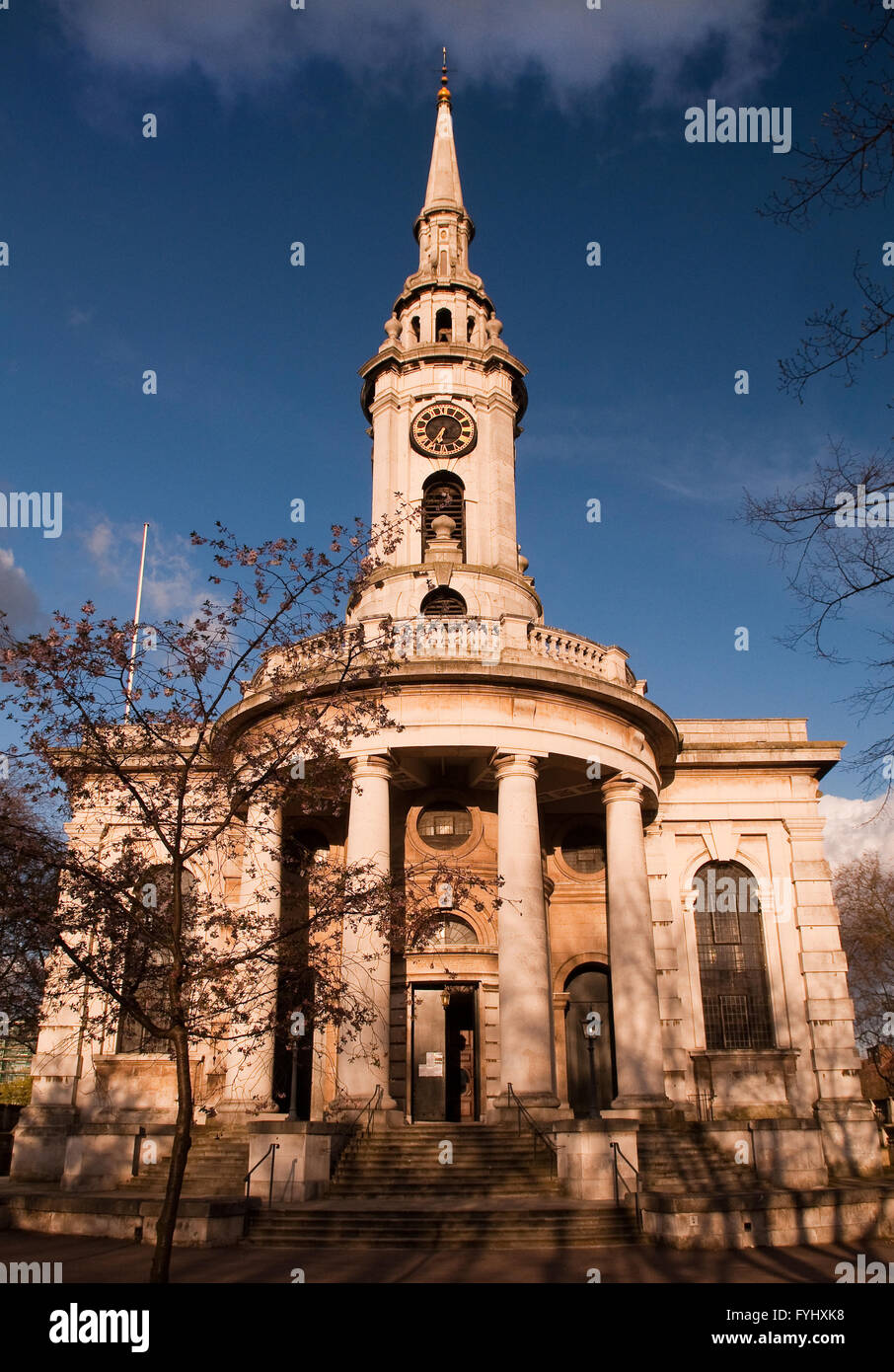 Thomas Archer's Baroque church of St Paul's in Deptford, South East London. Stock Photo