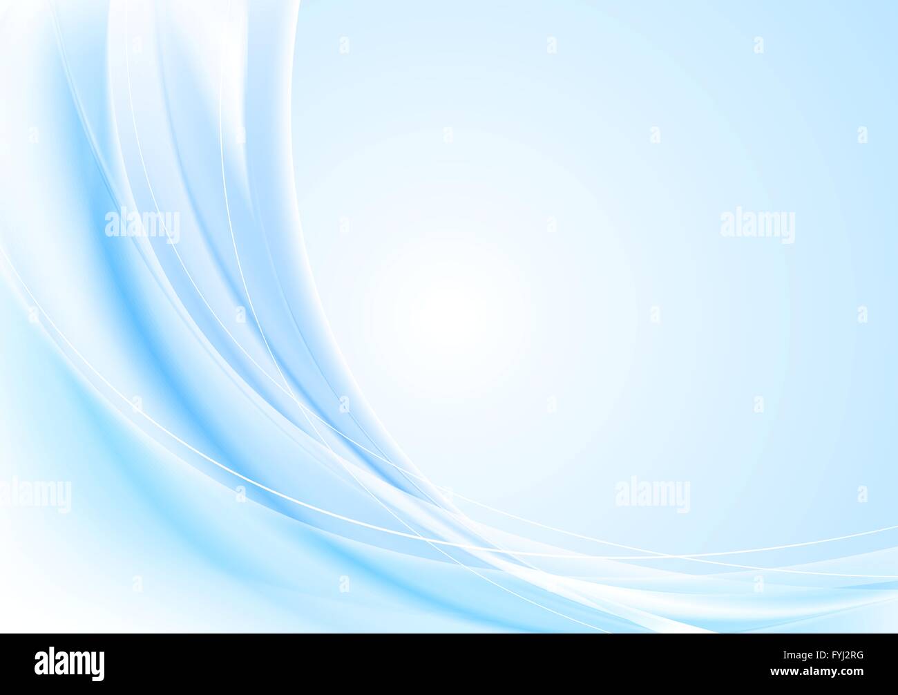 Bright waves background. Gradient mesh and blend i Stock Photo