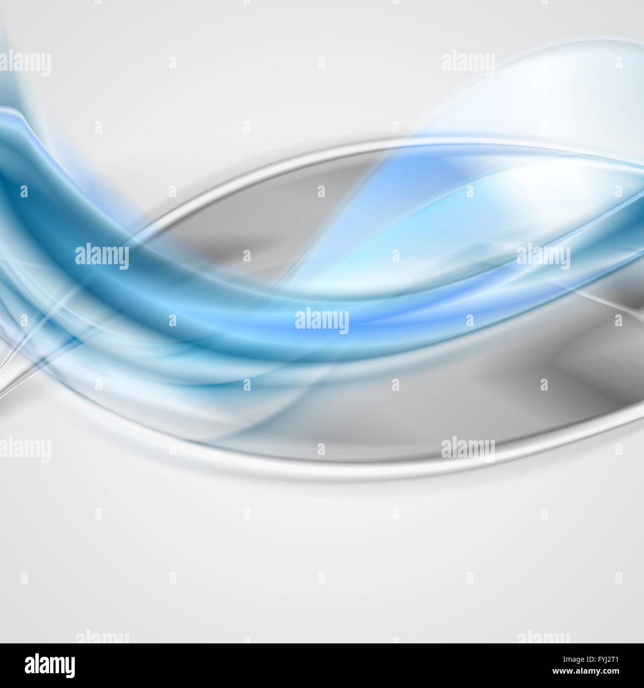 Bright waves background. Gradient mesh and blend i Stock Photo